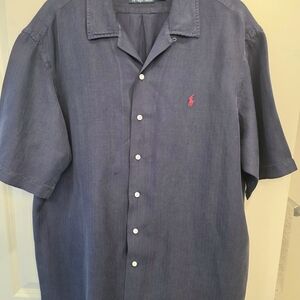 Ralph Lauren Men's Navy Blue Shirt